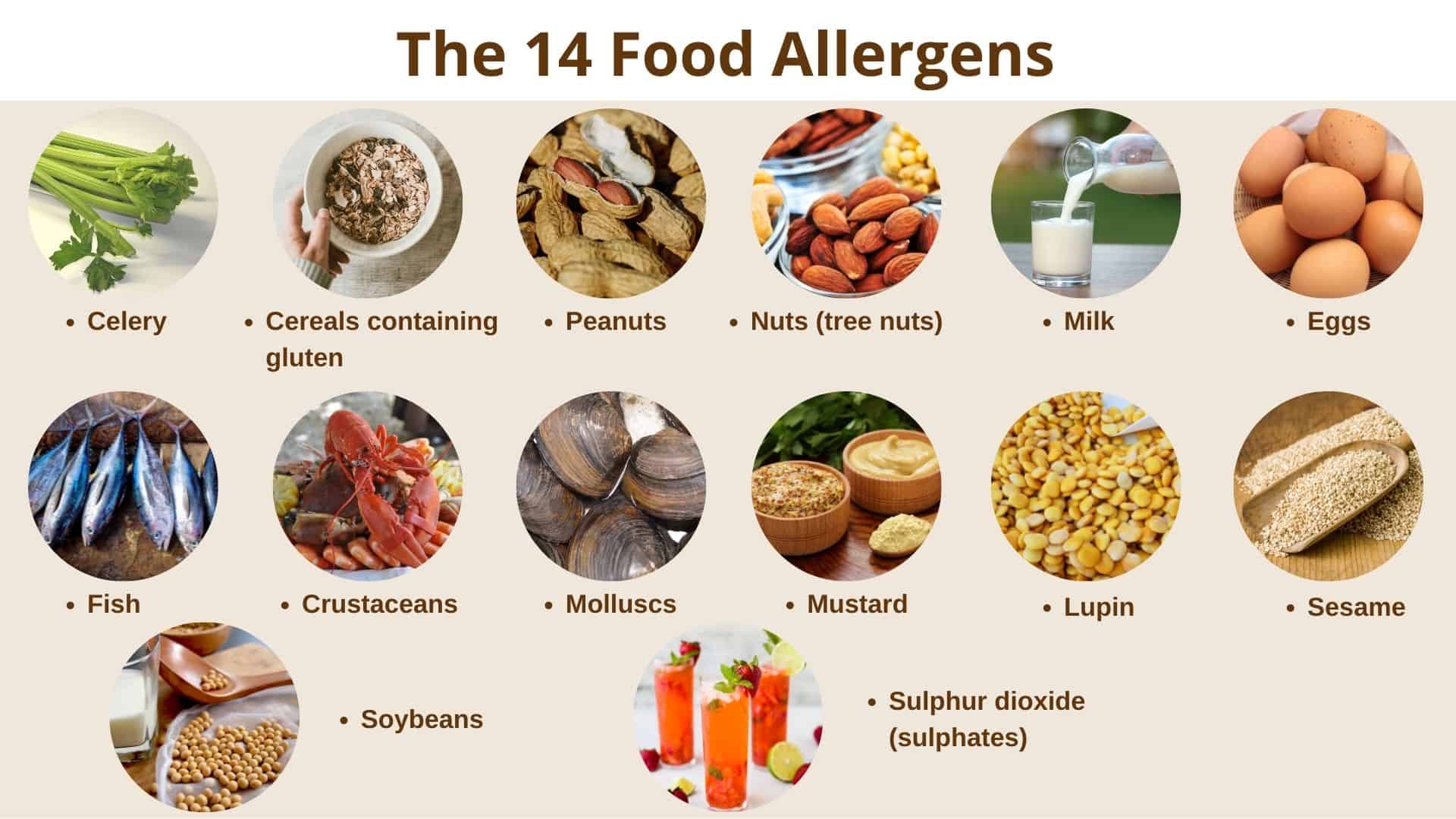 The 14 Food Allergens