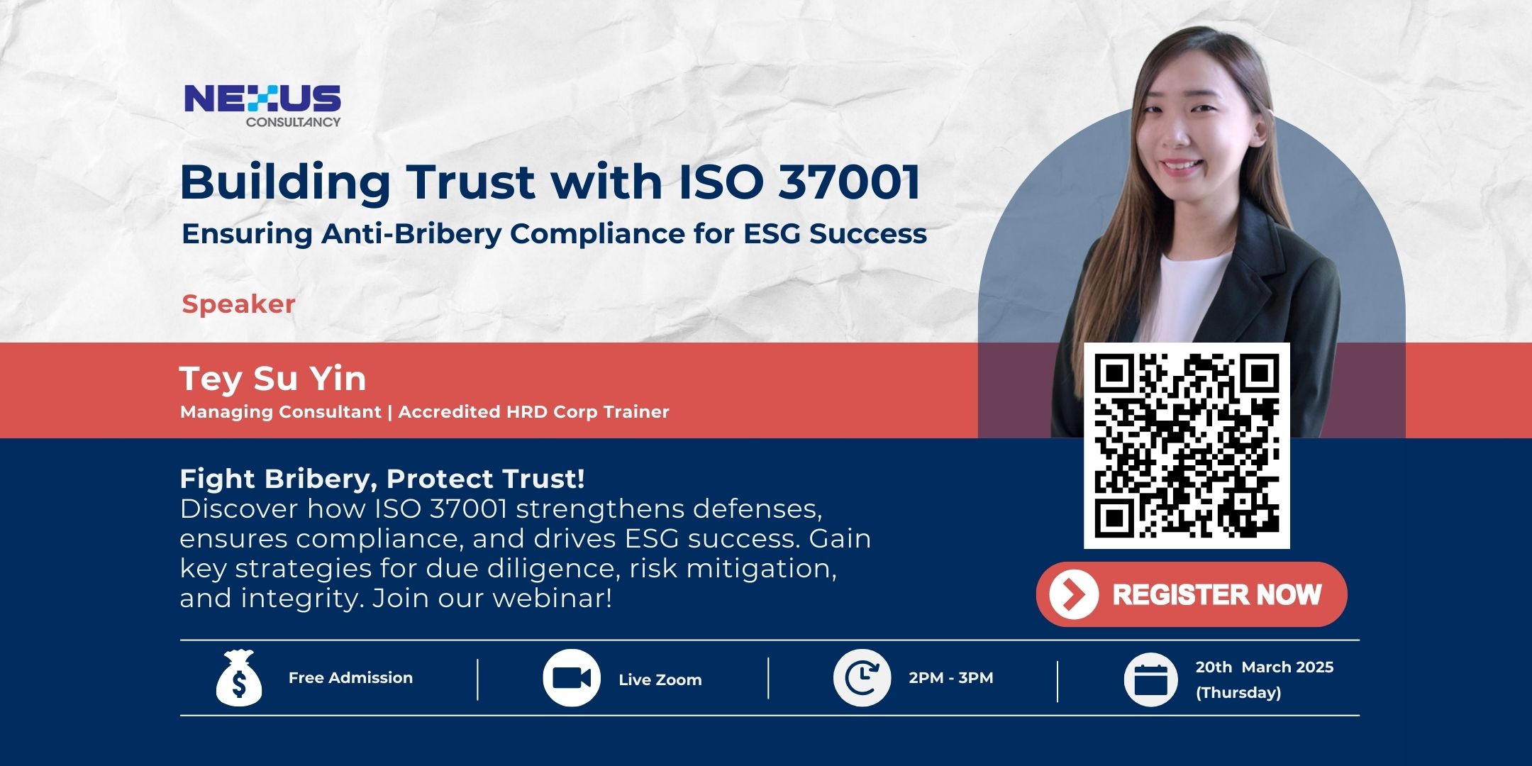 webinar invitation building trust with iso 37001