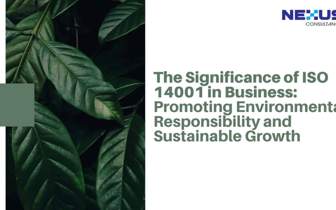 The Significance of ISO 14001 in Business: Promoting Environmental Responsibility and Sustainable Growth
